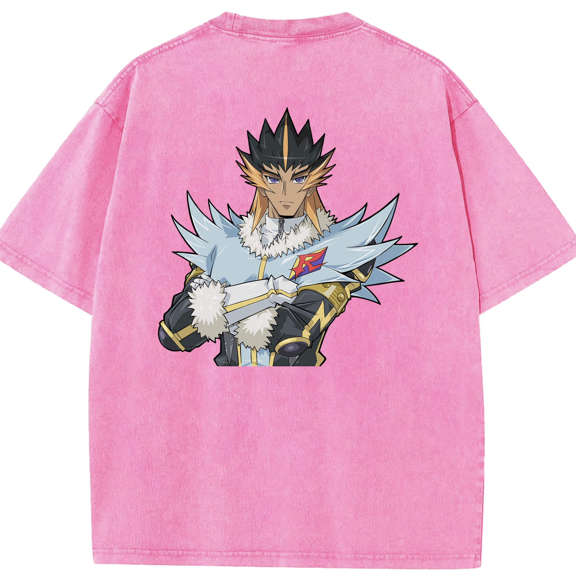 （画像用） 遊☆戯☆王 Yu-Gi-Oh! 綿100% ヴィンテージ風 半袖Tシャツ（背面プリント）
